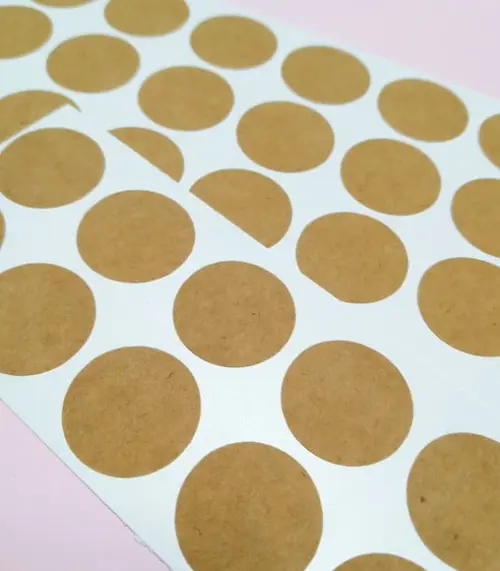 Adesivos Kraft 6x6 sem Impressão