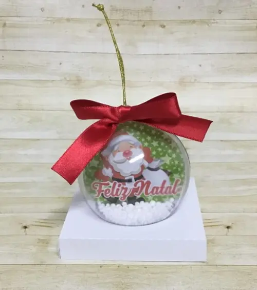 Bola de Natal Acrílica Personalizada