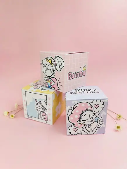 Caixa Cubo Dia das Mães