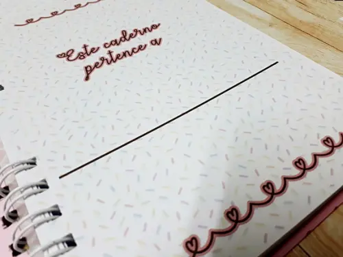 Caderno de Receitas Dias das Mães - Tamanho A5 c/ 100 Folhas
