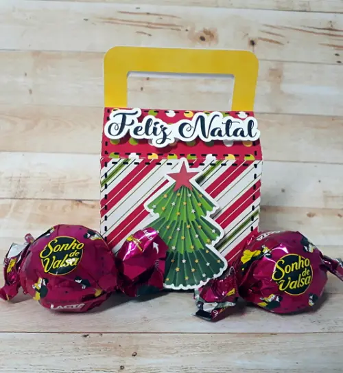 Caixa de Natal com Alça