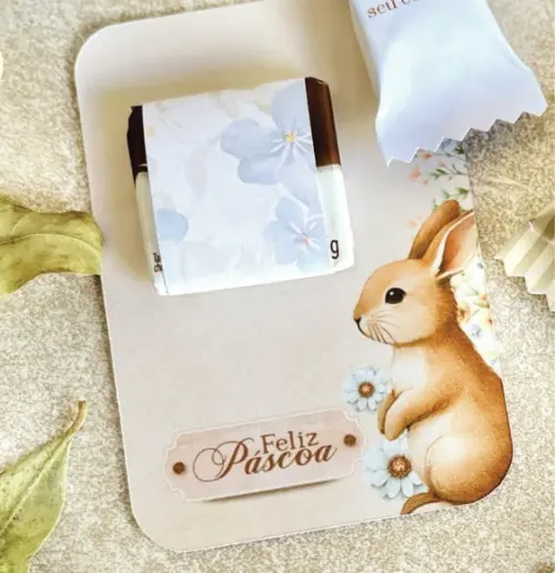 Card com Chocolate Páscoa