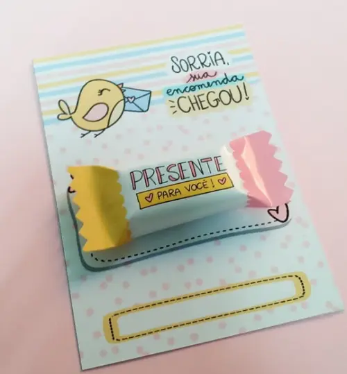 Cartão com Balinha Modelo 1