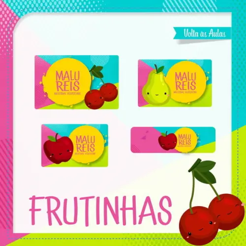Etiqueta Escolar Frutinhas