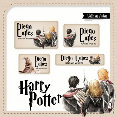 Etiqueta Escolar Harry Potter