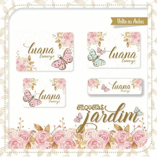 Etiqueta Escolar Jardim