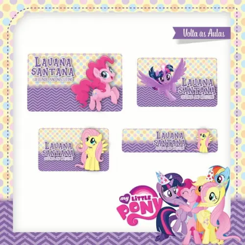 Etiqueta Escolar My Little Pony