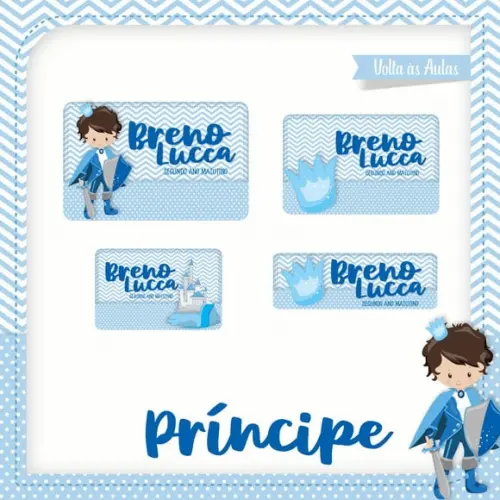 Etiqueta Escolar Príncipe