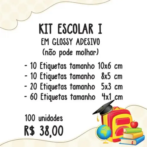 Kit Etiqueta Escolar