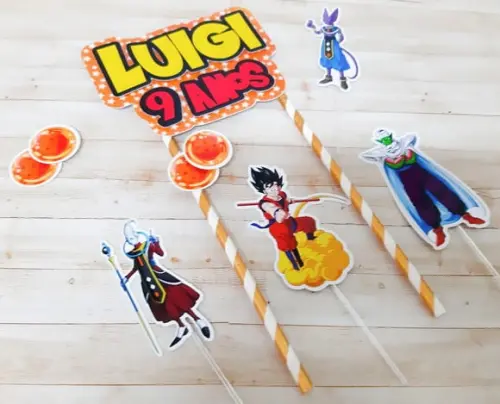 Topo de Bolo Dragon Ball Z