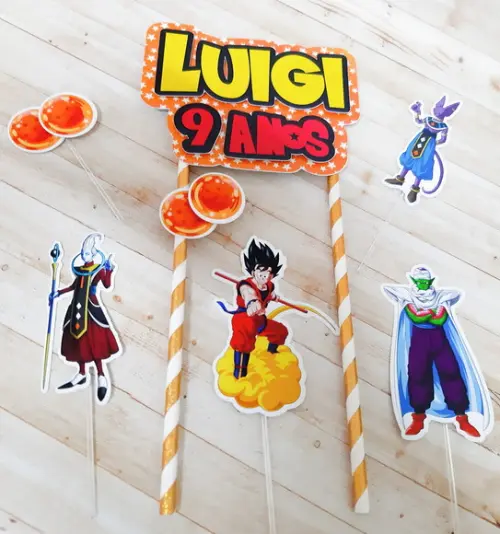 Topo de Bolo Dragon Ball Z
