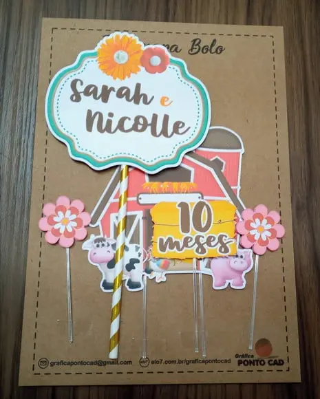 Topo de Bolo Fazendinha