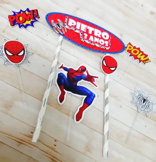 Topo de Bolo Homem Aranha