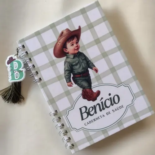 Caderneta de Saúde do Bebê Personalizada com Nome