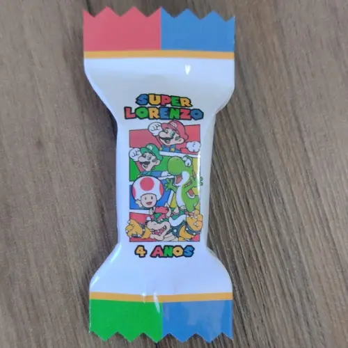 Balinhas Personalizadas Super Mario Bros 001 (cento)