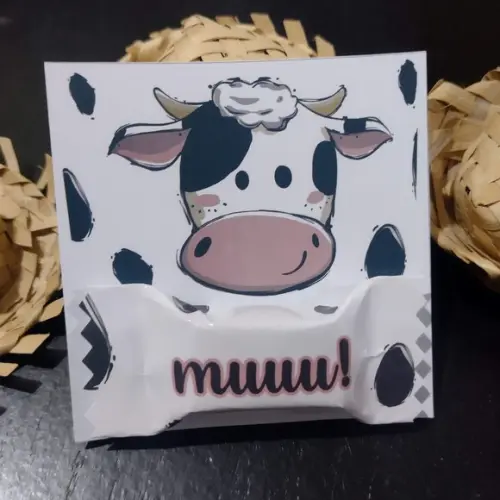Arquivo Digital - Cartão com balinha Animais da Fazenda 001