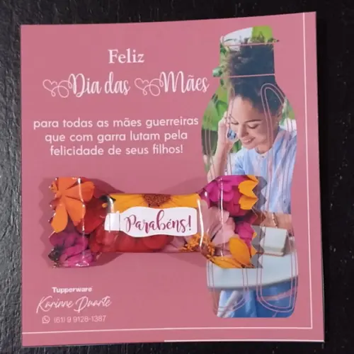 Arquivo Digital - Cartão com balinha Dia das Mães 003