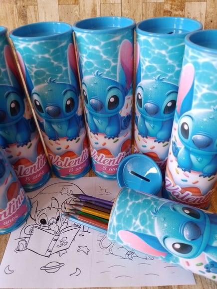 12 Cores Tubo Lata com Kit para Colorir Lilo e Stitch