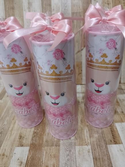 12 Cores Tubo Lata com Kit para Colorir Ursa Princesa