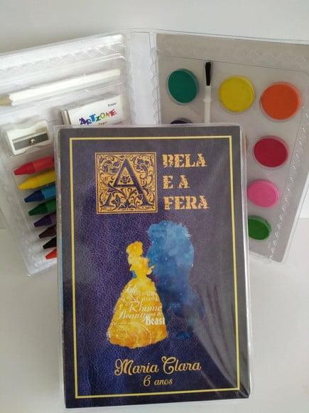 Estojo de Colorir a Bela e a Fera