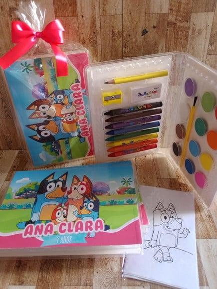 Estojo de Colorir Bluey e Bingo