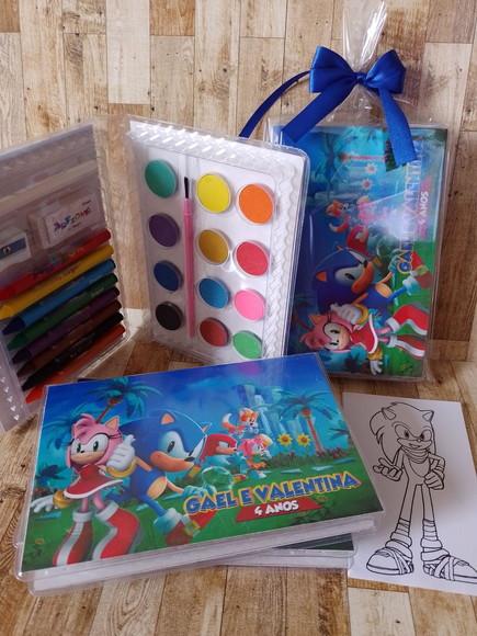 Estojo de Colorir Embalado Sonic