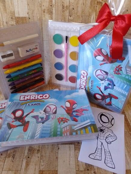 Estojo de Colorir Homem Aranha