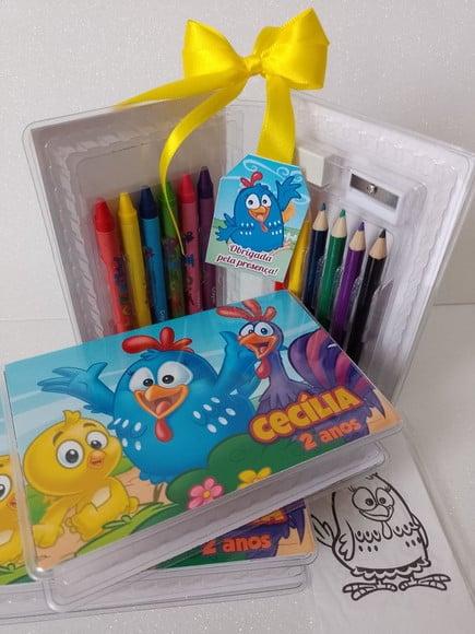 Estojo de Colorir Galinha Pintadinha