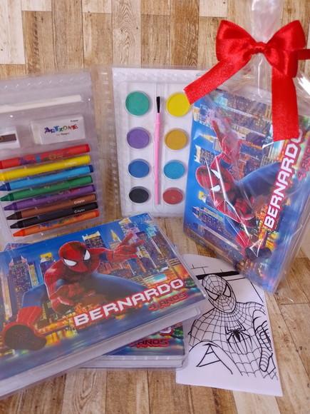 Estojo de Colorir Homem Aranha