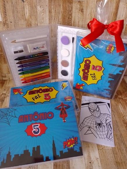 Estojo de Colorir Homem Aranha