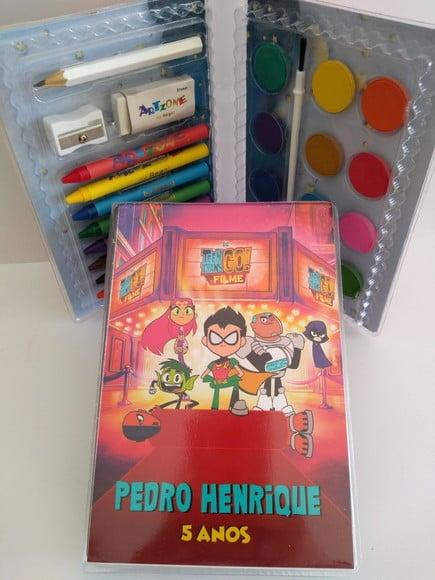 Estojo de Colorir os Jovens Titãs