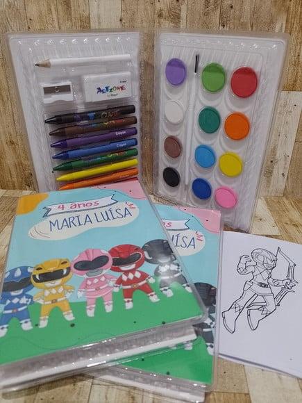 Estojo de Colorir Power Rangers