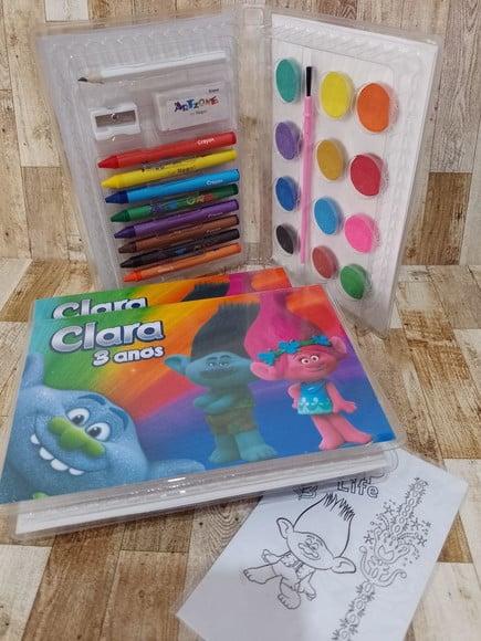 Estojo de Colorir Trolls