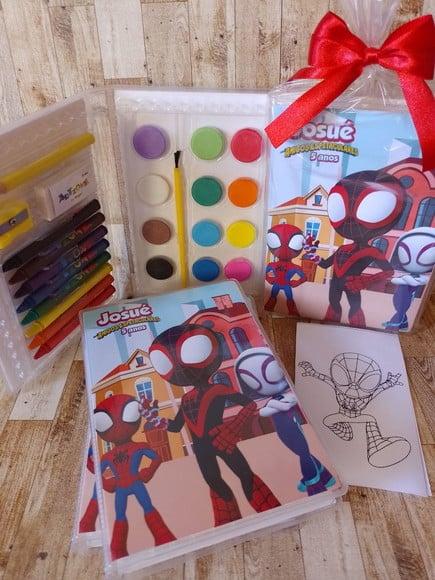 Estojo de Colorir Spider e Seus Amigos