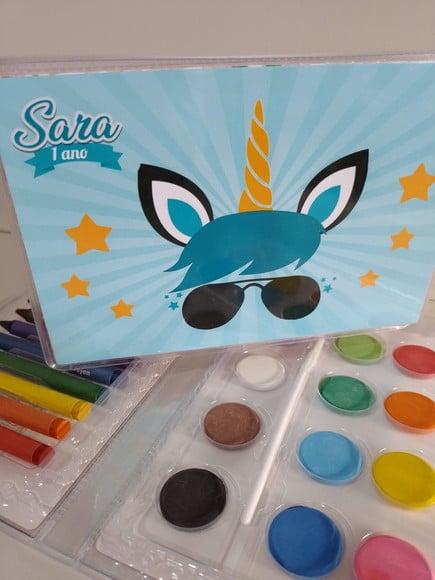 Estojo de Colorir Unicórnio