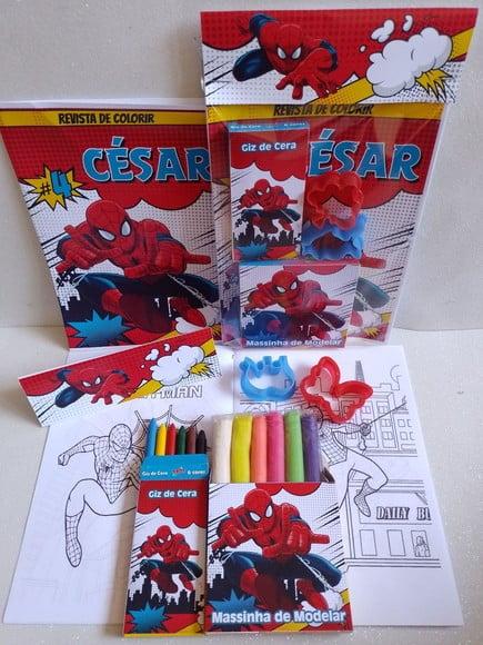 Kit Colorir Homem Aranha