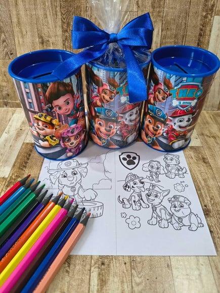 Kit Colorir no Tubo Pequeno Patrulha Canina 12 Cores