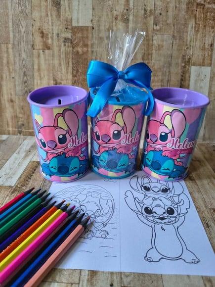 Kit Colorir no Tubo Pequeno Lilo e Stcik 12 Cores
