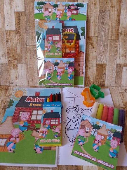 Kit Colorir os 3 Porquinhos