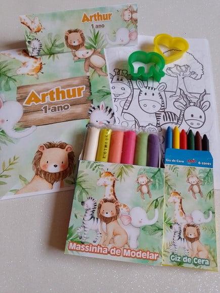 Kit Colorir Safari Verde