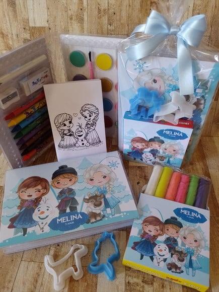 Kit Estojo de Colorir com Massinha Frozen