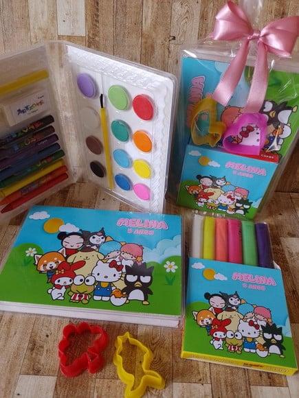 Kit Estojo de Colorir Embalado com Massinha Sunrio