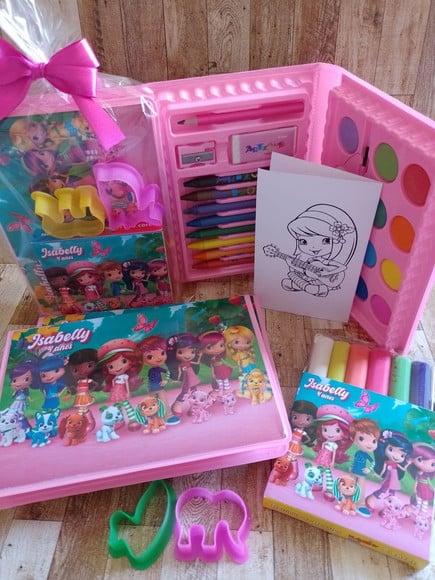 Kit Estojo de Colorir Embalado com Massinha Moranguinho
