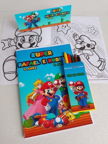 Revista de Colorir Super Mário Bross