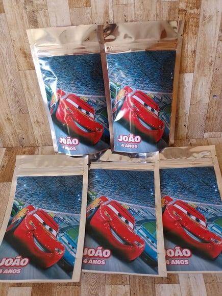 Saquinho Zip Lock Personalizado Cars