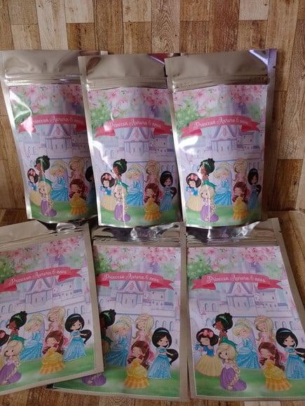 Saquinho Zip Lock Personalizado Princesas