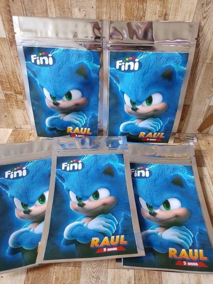 Saquinho Zip Lock Personalizado Sonic
