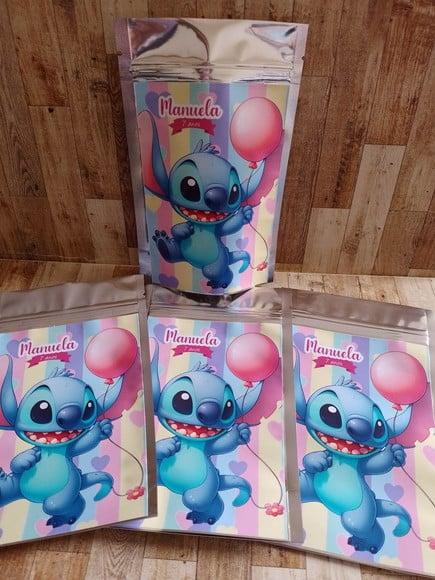 Saquinho Zip Lock Personalizado Stitch
