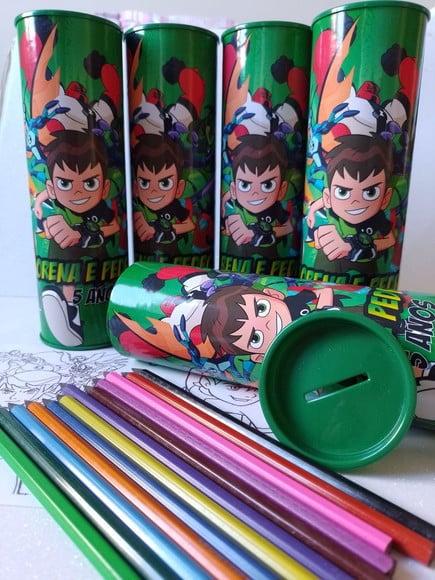 Tubo Lata com Kit para Colorir Bem 10