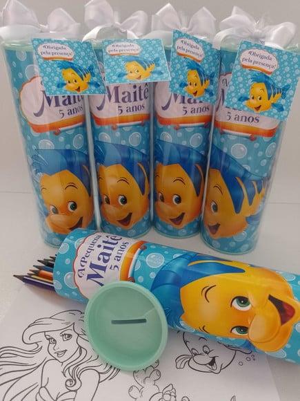 Tubo Lata com Kit para Colorir Linguado